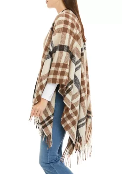 Buy 😀 Wonderly 👩 Women's Open Front Plaid Topper ✨ -Wonderly Shop Belk 1018
