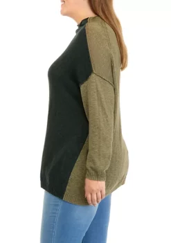 Discount 😉 Wonderly Plus Size Funnel Neck Pullover Sweater ⌛ -Wonderly Shop Belk 1070