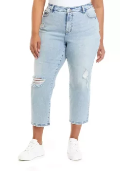 Wholesale 🥰 Wonderly Plus Size Curvy Fit High Rise Vintage Straight Leg 👖 Jeans ❤️ -Wonderly Shop Belk 1123