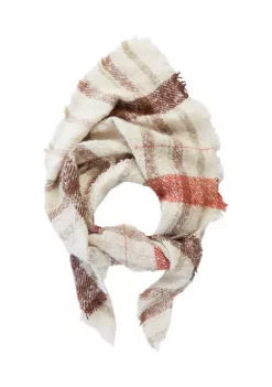 Promo ⭐ Wonderly Collegiate Twill Boucle Triangle Scarf 🎉 -Wonderly Shop Belk 1129
