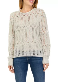 Brand new 🔔 Wonderly 👩 Women's Open Stitch Sweater 👏 -Wonderly Shop Belk 1161