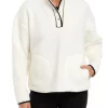 Budget 🧨 Wonderly 👩 Women's Sherpa Popover Solid Jacket 🌟