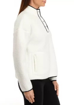 Budget 🧨 Wonderly 👩 Women's Sherpa Popover Solid Jacket 🌟 -Wonderly Shop Belk 1185