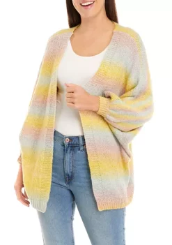 Deals 💯 Wonderly 👩 Women's Dolman Multicolor Cardigan 🔔