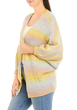 Deals 💯 Wonderly 👩 Women's Dolman Multicolor Cardigan 🔔 -Wonderly Shop Belk 1191