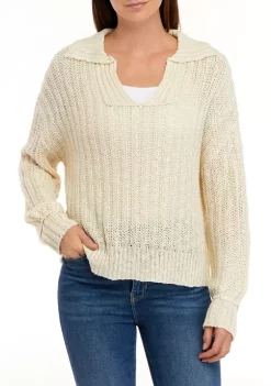 Top 10 ⌛ Wonderly 👩 Women's Long Sleeve Collared Ribbed Sweater 💯 -Wonderly Shop Belk 1218