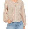 Promo 🥰 Wonderly 👩 Women's Peasant Blouse 😍 -Wonderly Shop Belk 1222
