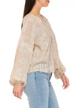 Promo 🥰 Wonderly 👩 Women's Peasant Blouse 😍 -Wonderly Shop Belk 1224