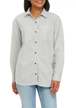 Best Sale 🎉 Wonderly 👩 Women's Long Sleeve Boyfriend 👕 Shirt 🥰 -Wonderly Shop Belk 1312
