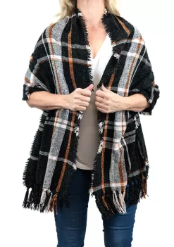 Buy 🔔 Wonderly Classic Chenille Plaid Wrap 💯 -Wonderly Shop Belk 1331