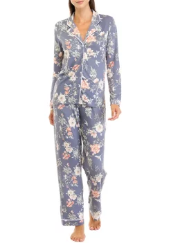 Buy 👍 Wonderly 👩 Women's Lush Long Sleeve 👚 Shirt and Pants Pajama Set 😍 -Wonderly Shop Belk 1346