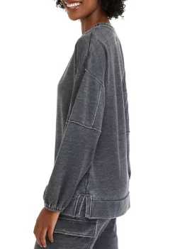 Outlet 🎉 Wonderly Studio 👩 Women's Long Sleeve Drop Shoulder Sweatshirt 🛒 -Wonderly Shop Belk 1374
