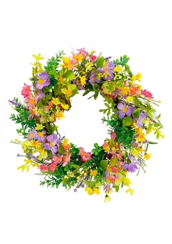 Budget 😍 Puleo International Artificial Daisy Floral Spring Door Wreath 🔥 -Wonderly Shop Belk 1380