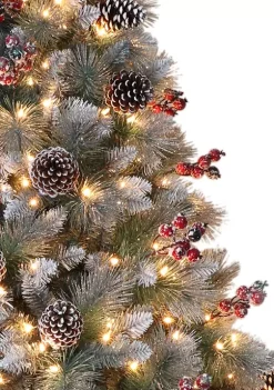 Best deal 🧨 Puleo International 7.5 Foot Pre-Lit Sterling Pine Artificial ❄ Christmas Tree with 70 UL-Listed Clear Lights 🎉 -Wonderly Shop Belk 1387