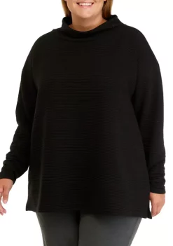 Flash Sale 😉 Wonderly Plus Size Long Sleeve Slouchy Mock Neck Sweater ⭐ -Wonderly Shop Belk 139
