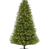 Best deal 👏 Puleo International 6.5 Foot Pre-Lit Green Mountain Fir Artificial ❄ Christmas Tree with 500 UL-Listed Clear Lights 🛒