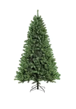 Budget 🎉 Puleo International 7.5 Foot Unlit Noble Fir Artificial Unlit 🎁 Christmas Tree 🔔