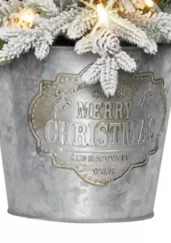 Promo 🌟 Puleo International Battery-Operated Potted Flocked Tree with 50 Warm White LED Light 💯 -Wonderly Shop Belk 1459