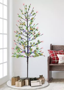 Best deal ✔️ Puleo International 6 ft Pre-lit Twig Tree with Red Berries 🎉 -Wonderly Shop Belk 1473