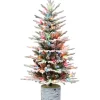 Top 10 🔥 Puleo International Potted Flocked Arctic Fir Tree ✔️ -Wonderly Shop Belk 1479