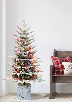 Top 10 🔥 Puleo International Potted Flocked Arctic Fir Tree ✔️ -Wonderly Shop Belk 1481
