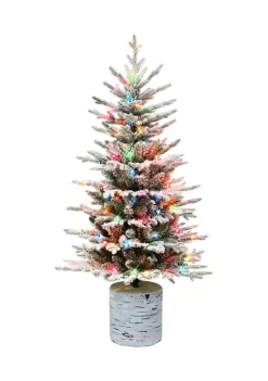 Top 10 🔥 Puleo International Potted Flocked Arctic Fir Tree ✔️ -Wonderly Shop Belk 1482