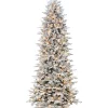New 👏 Puleo International Slim Flocked Northern Fir PE/PVC Tree 😉 -Wonderly Shop Belk 1493