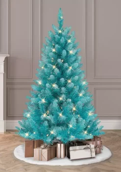 Outlet 🌟 Puleo International Pre-lit Fashion Teal 🎄 Christmas Tree 🥰 -Wonderly Shop Belk 1531