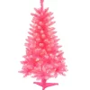 Outlet ✨ Puleo International 4 Foot Pre Lit Fashion Pink Pine Artificial 🎄 Christmas Tree with 150 UL Listed Clear Lights ✔️ -Wonderly Shop Belk 1534