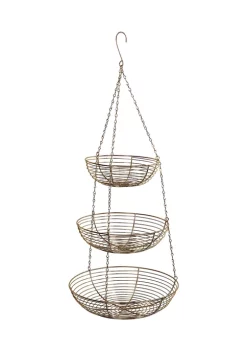 New โ Puleo International 3 Tier Metal Hanging Basket ๐