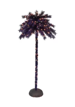 Best deal 🤩 Puleo International Pre-Lit Purple and Black Palm Tree 🤩 -Wonderly Shop Belk 1567