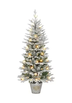 Best reviews of 😍 Puleo International Pre-lit PE/PVC Flocked Tree ❤️