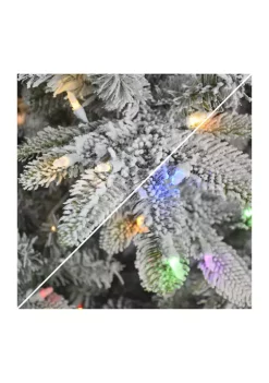 Best deal 👏 Puleo International Pre-lit Flocked Aspen Fir Tree 💯 -Wonderly Shop Belk 1596