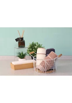 Flash Sale 🥰 Puleo International 6.25 Inch Chicken Wire Basket with Wood Look Base with Handles 👏 -Wonderly Shop Belk 1653