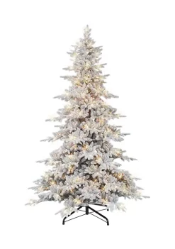 Buy 🎁 Puleo International Pre-lit Flocked Utah Fir Tree 🎁