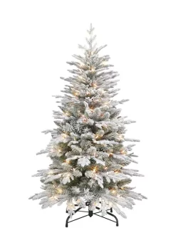 Brand new 🎁 Puleo International Pre-lit Flocked Slim Northern Fir 🎉 -Wonderly Shop Belk 1662