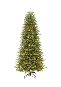 Cheap 🎁 Puleo International 6.5 Foot Pre Lit Slim Franklin Fir Artificial 🔔 Christmas Tree 350 UL Listed Clear Lights ✔️ -Wonderly Shop Belk 1677