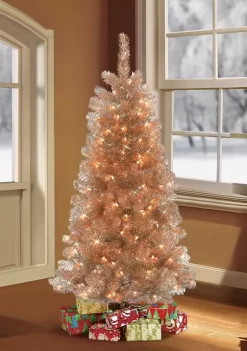 Buy ✔️ Puleo International Pre-Lit 4.5-Foot Rose Gold 🎄 Christmas Tree 💯