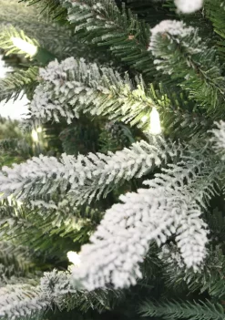 Coupon 😉 Puleo International Pre-Lit 6-Foot Potted Flocked Scandinavian Fir Pencil 🎄 Christmas Tree 🔔 -Wonderly Shop Belk 1699