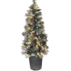 Deals 😍 Puleo International 4.5 Foot Pre-Lit Potted Sterling Pine Tree with 70 UL-Listed Clear Lights ⭐ -Wonderly Shop Belk 1743