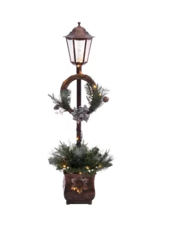 Deals 💯 Puleo International Pre Lit 4 Foot 🎄 Christmas Lamp Post with 35 Multi UL listed lights 🧨 -Wonderly Shop Belk 1781