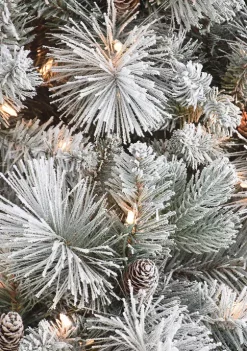 Hot Sale 💯 Puleo International Pre-Lit Flocked 🎅 Christmas Tradition Pine Tree ✨ -Wonderly Shop Belk 1828