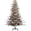 Cheap 👏 Puleo International 7.5 Foot Pre-Lit Arctic Fir Flocked Artificial ❄ Christmas Tree 700 UL-Listed Clear Lights ✨