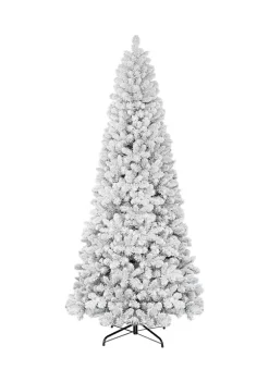 Flash Sale ⌛ Puleo International Flocked Virginia Pine Tree with 1460 Tips ⭐