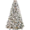 Coupon 👏 Puleo International Pre-Lit Flocked 🎅 Christmas Tradition Pine Tree 🤩 -Wonderly Shop Belk 1905