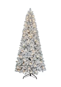Cheap ✨ Puleo International Pre-lit Flocked Virginia Pine Tree 🎉 -Wonderly Shop Belk 1917