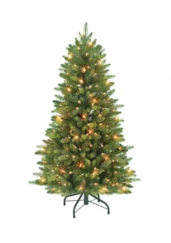 Coupon 😀 Puleo International Pre-lit Slim Westford Spruce Tree ⭐