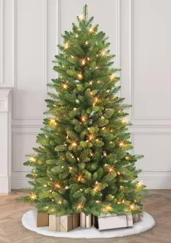 Coupon 😀 Puleo International Pre-lit Slim Westford Spruce Tree ⭐ -Wonderly Shop Belk 1927