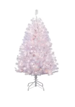 Coupon ❤️ Puleo International 4.5 Foot Pre Lit Shiny White Noble Fir Artificial ❄ Christmas Tree with 200 UL Listed Clear Lights 💯 -Wonderly Shop Belk 1946