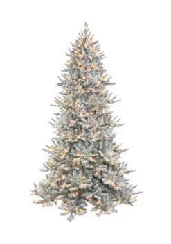 Cheap 🤩 Puleo International Pre-lit Flocked Royal Majestic Douglas Fir Downswept Tree 🥰 -Wonderly Shop Belk 1950